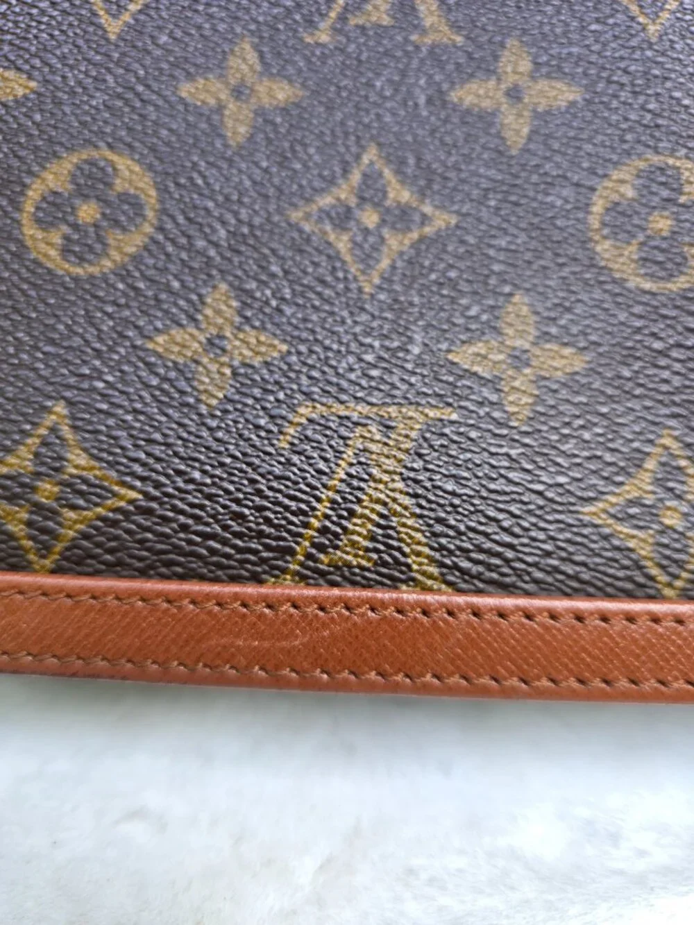 Authentic LOUIS VUITTON Pochette Dame GM Clutch Bag - Picture 8 of 13